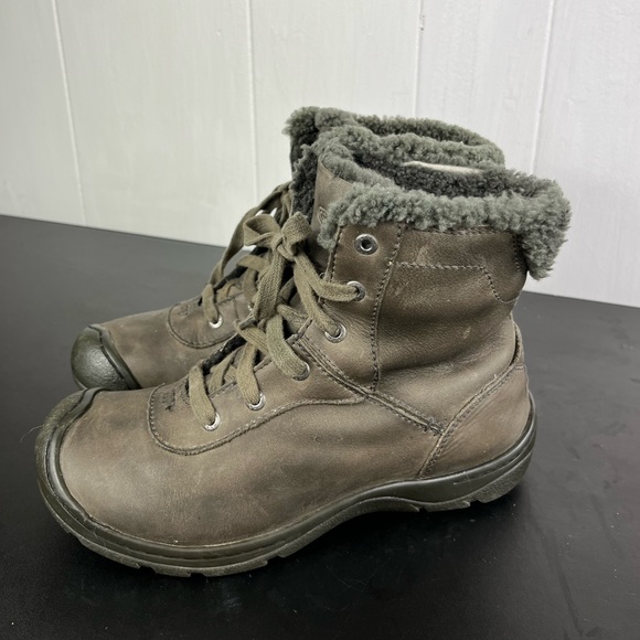 KEEN Lace Up Leather Crested Butte Low Boot Sz 6 - Picture 11 of 14